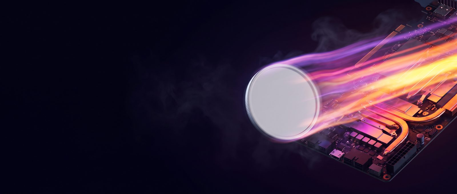GPU server paid in Litecoin, thermal view