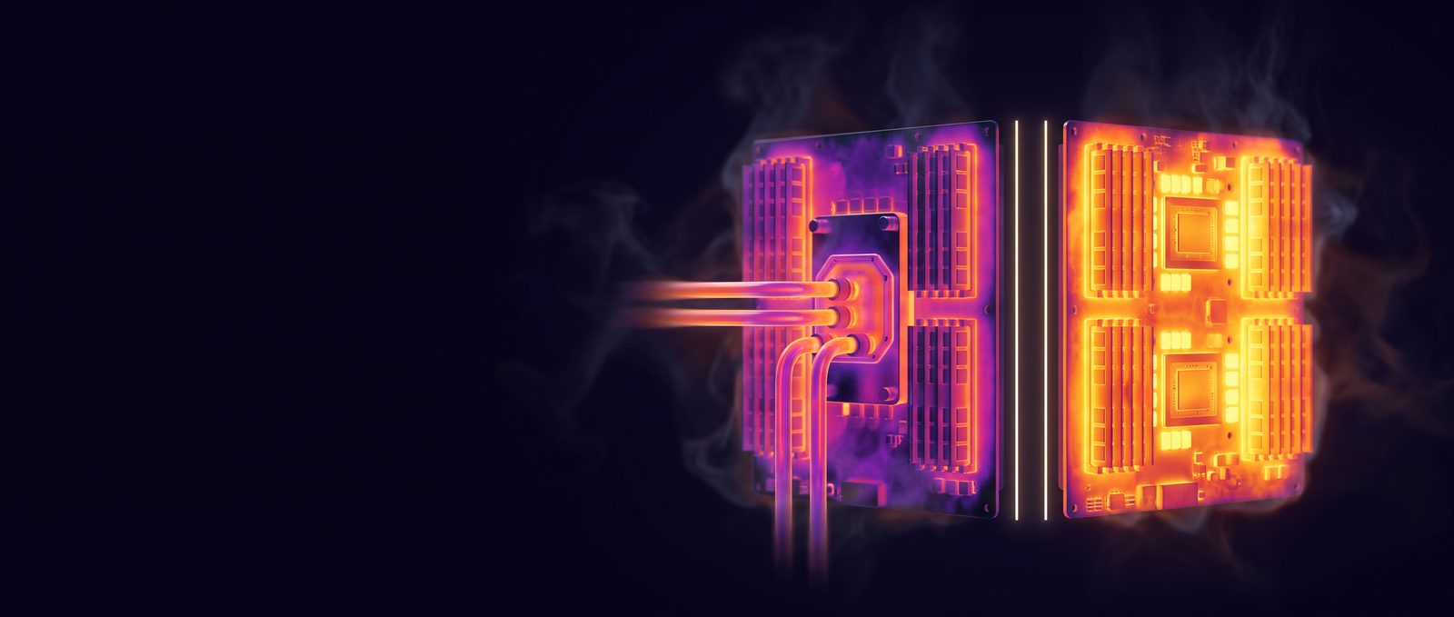 AMD MI355X vs NVIDIA B300 GPU servers, thermal view